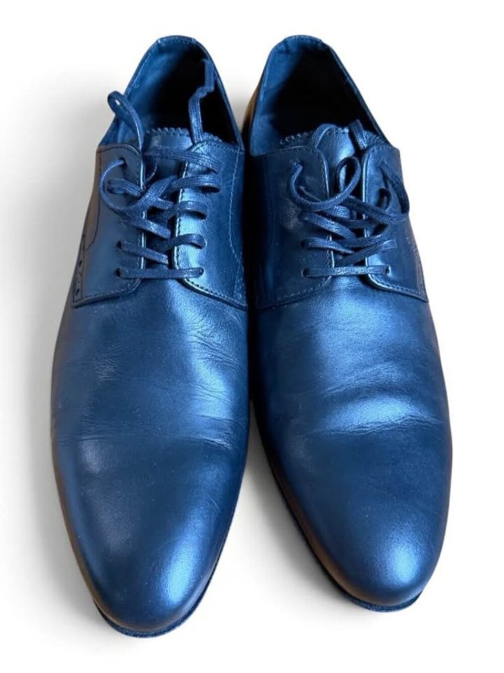 Minnelli Black Leather Oxford Dress Shoes Mens Size EU 41